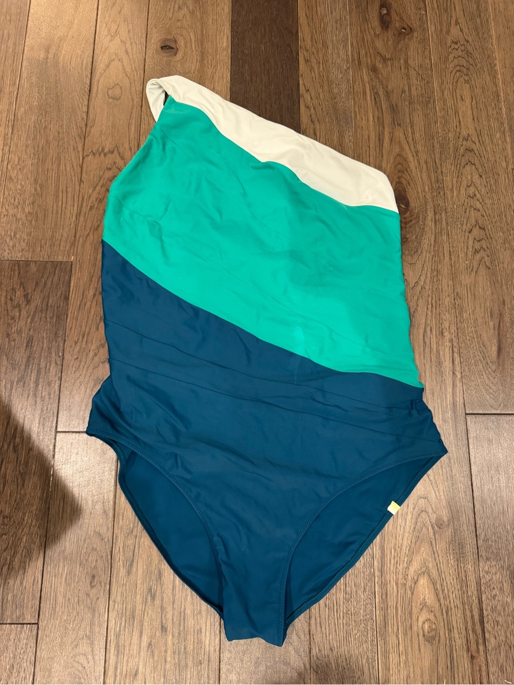 summersalt One-Shoulder Colorblock One-Piece Swimsuit